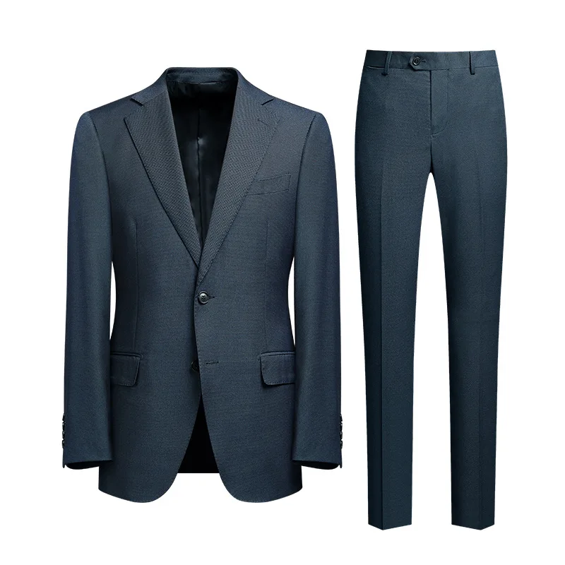 

2775- R-Grey wool suit men's suit senior sense business casual formal wear