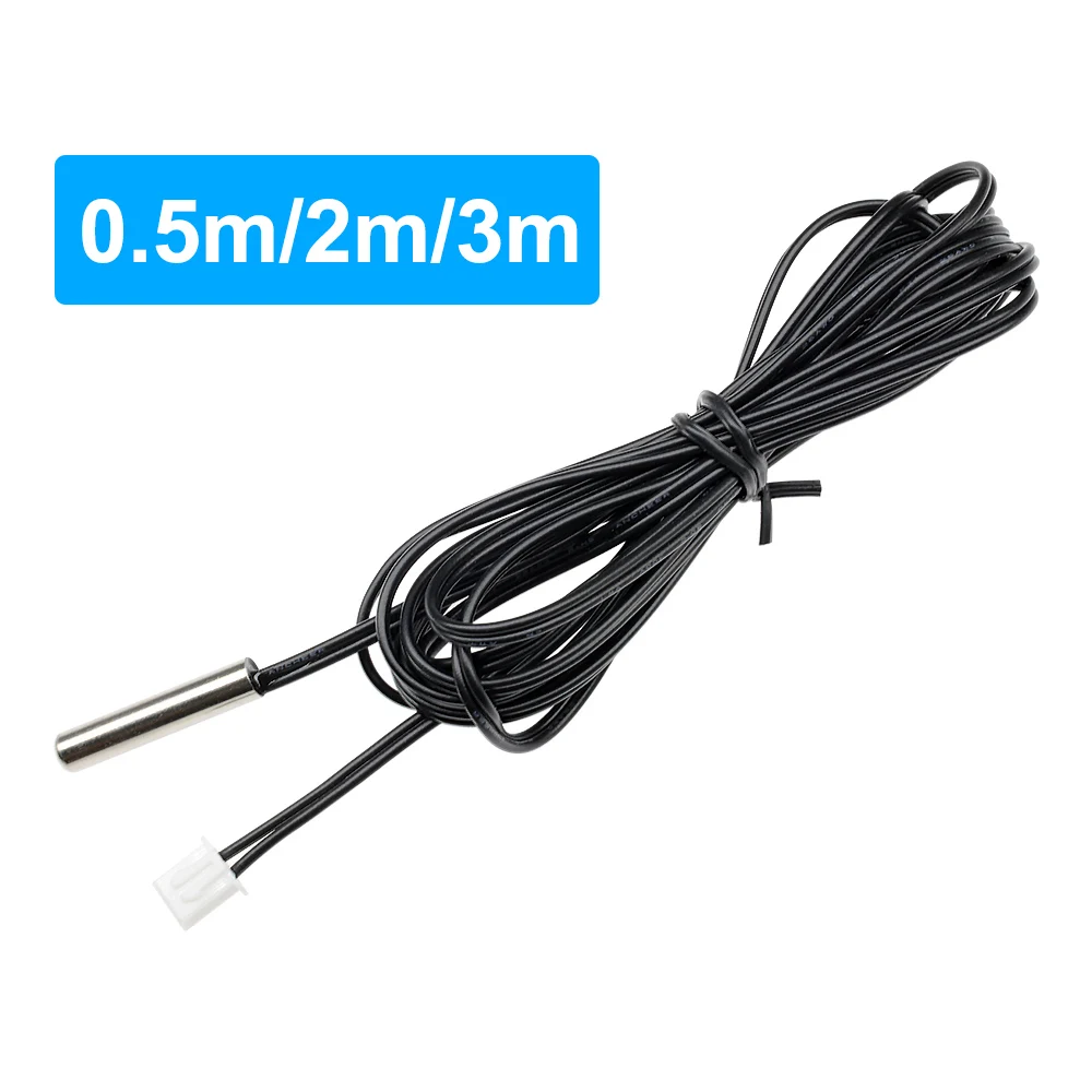 50CM 100CM 200CM 300CM NTC Thermistor Temperature Sensor Waterproof Probe Wire 10K 1% 3950 W1209 W1401 cable