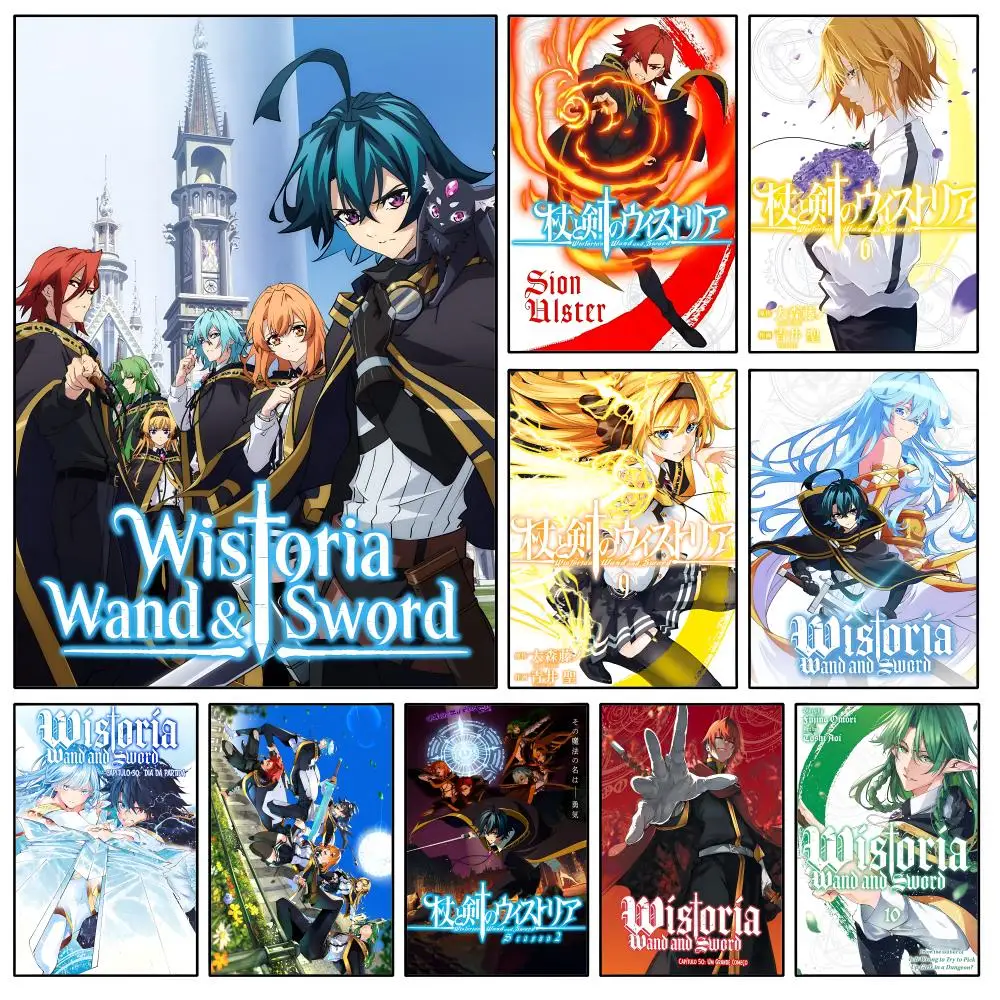 Anime W-Wistoria W-Wand and S-Sword Will Poster Waterproof HD Modern Peel And Stick Wall Decor Bedroom Living Room Dorm Office