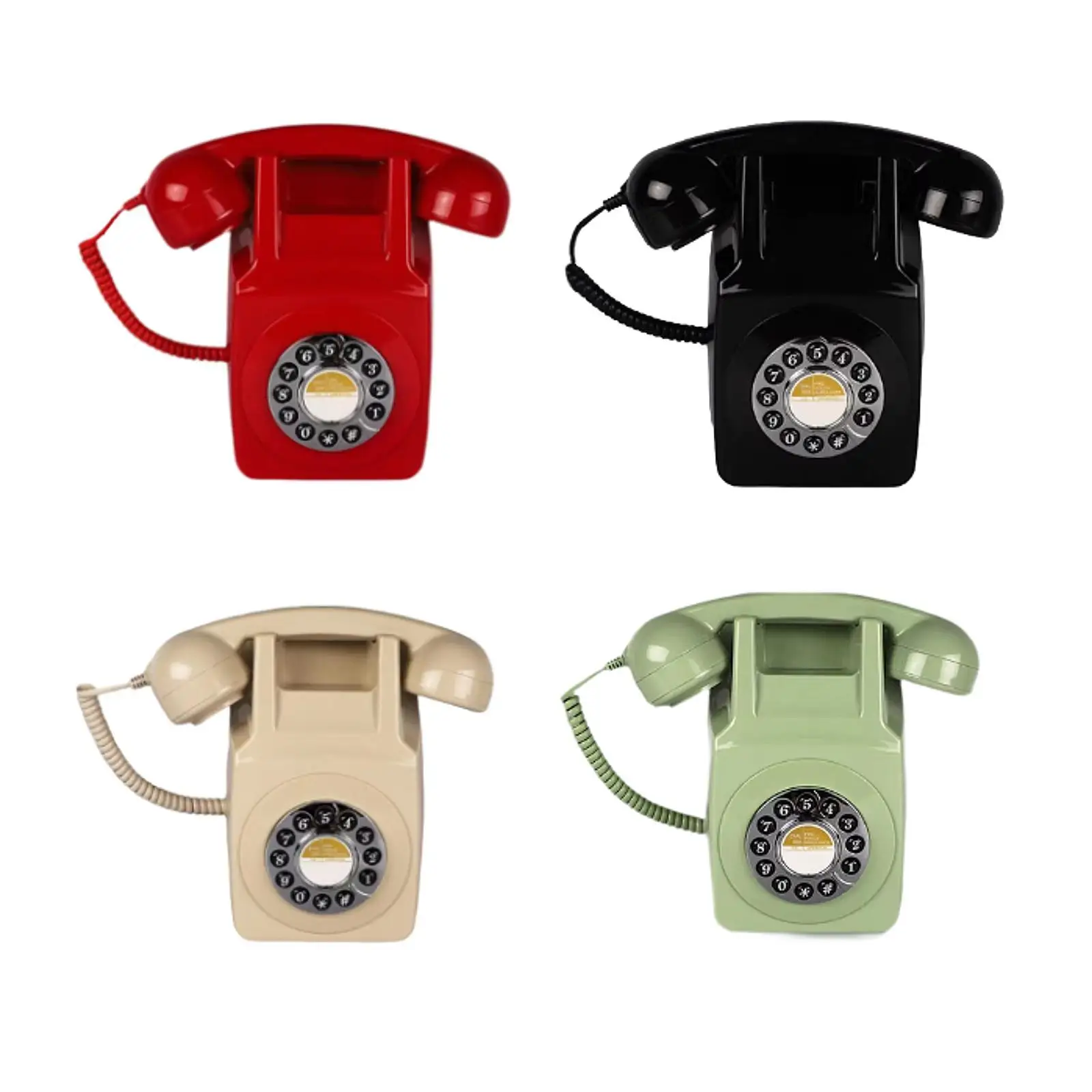 Corded Telephone Gift Living Room Retro Landline Phone Wall Mount Antique Type Phone for Business Party Bar Cafe Family Friends