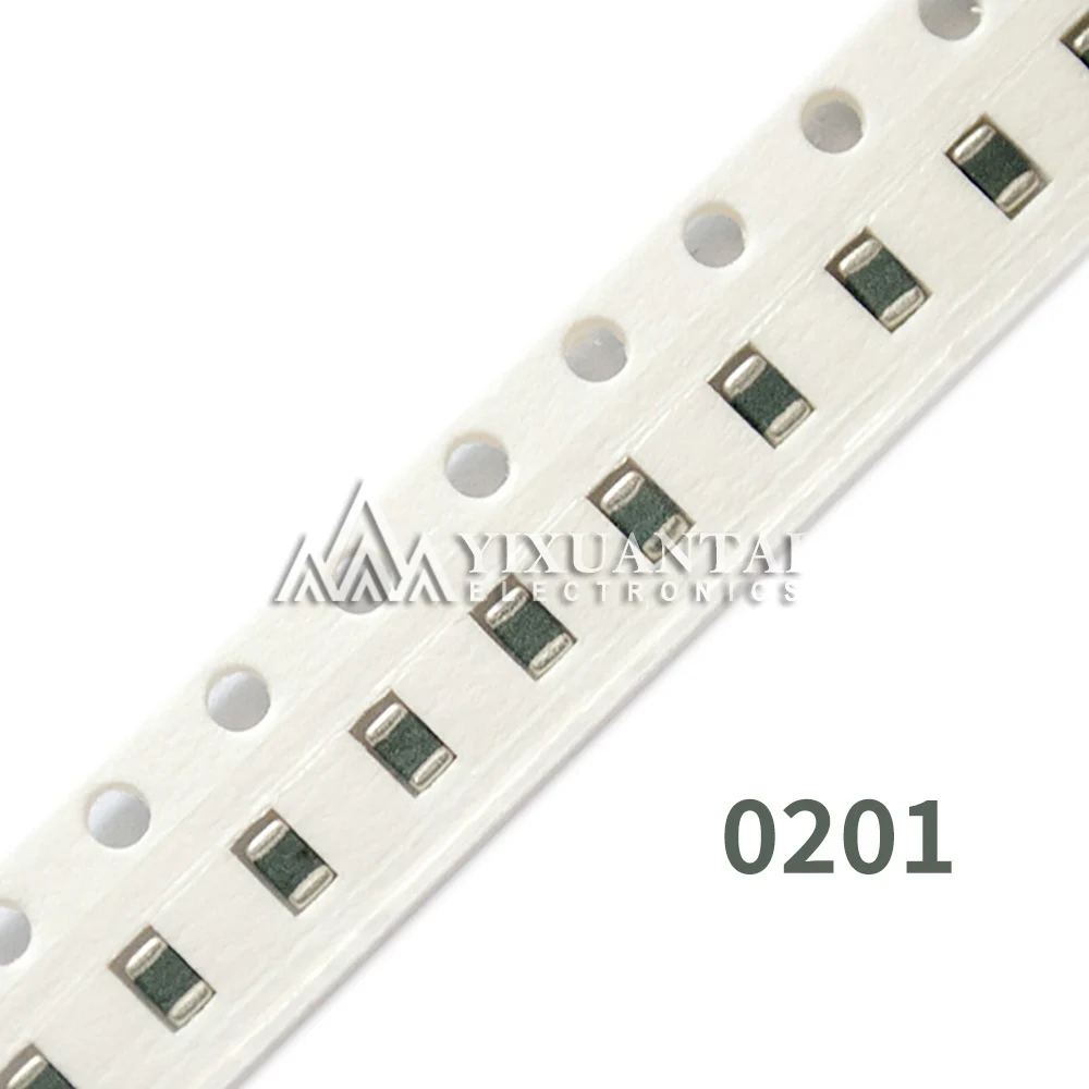 100PCS 0201 SMD Chip Ceramic Capacitor 0.5pF - 4.7uF 10pF 47pF 100pF 220pF 470pF 1nF 2.2nF 3.3nF 10nF 22nF 100nF 47nF 0.1uF