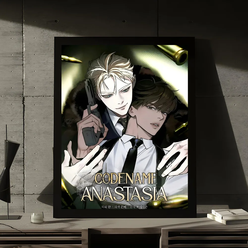 أنيمي Codename Anastasia الكلاسيكية خمر الملصقات HD جودة جدار الفن الرجعية الملصقات للمنزل جدار ديكور