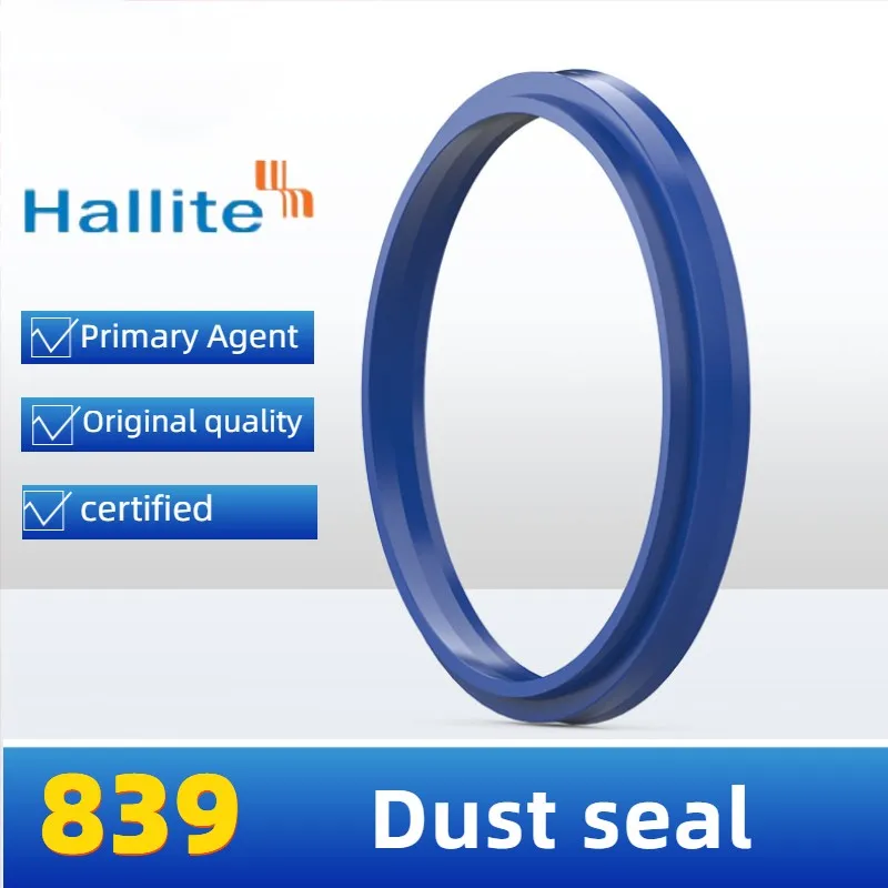 Hallite dust seal ring 839-14 16 18 22 25 30 35 40 45 50 60 70 with U-groove o ring kit