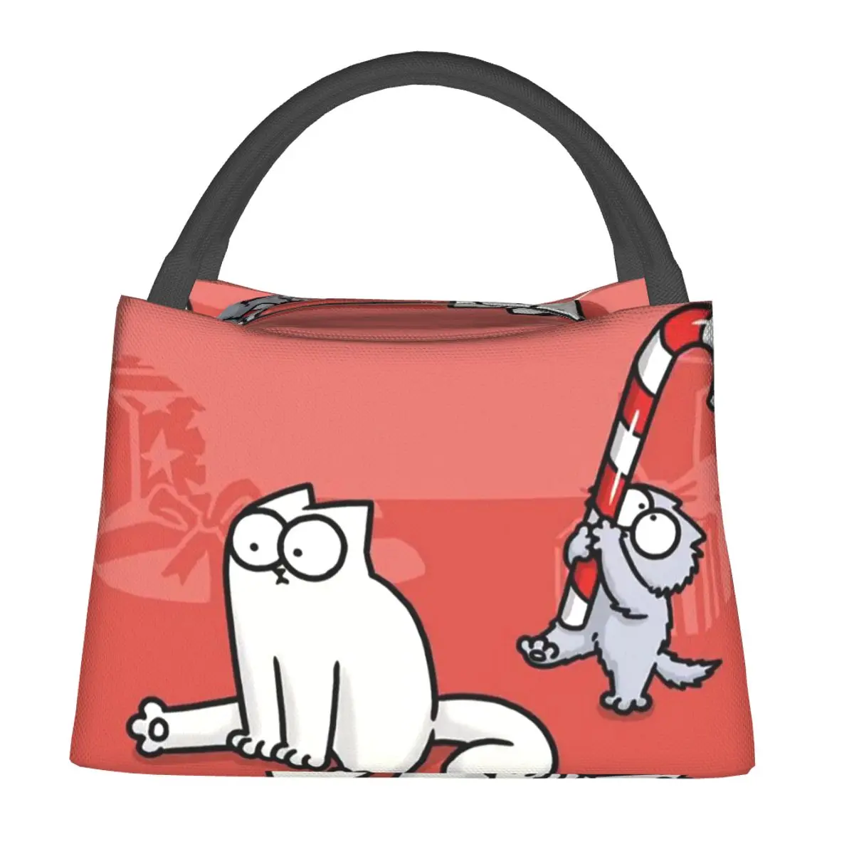 

Simons Cat Insulated Lunch Bag for Women Kids Portable Food Boxes Thermal Lunch Box Tote