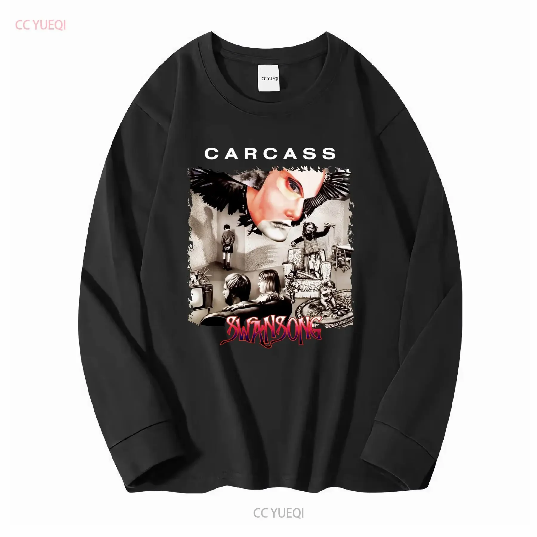 Cotton T shirt Swansong Carcass Music Bill Steer Daniel Wilding vintage Washed Soft Stylish Slightly homme fashion Unisex