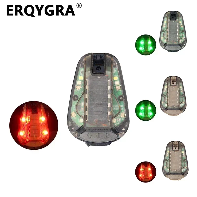 ERQYGRA Tactical Helmet Signal Light Survival Lamp Camping Shooting Wargame Waterproof Supplies Outdoor Sports Hunting Equipment