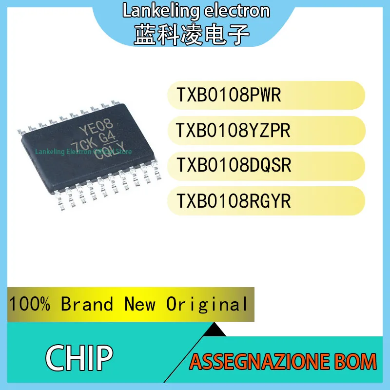 

(10PCS)TXB0108PWR TXB0108YZPR TXB0108DQSR TXB0108RGYR 100% Brand New Original Chip IC