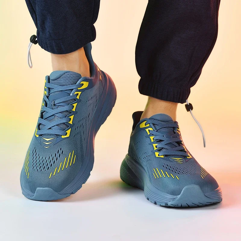 Wide Running Shoes Men Comfortable Walking Shoe High Elasticity Cushioning Sole Man Trainers Fashion Plus Sizes Male Sneakers
