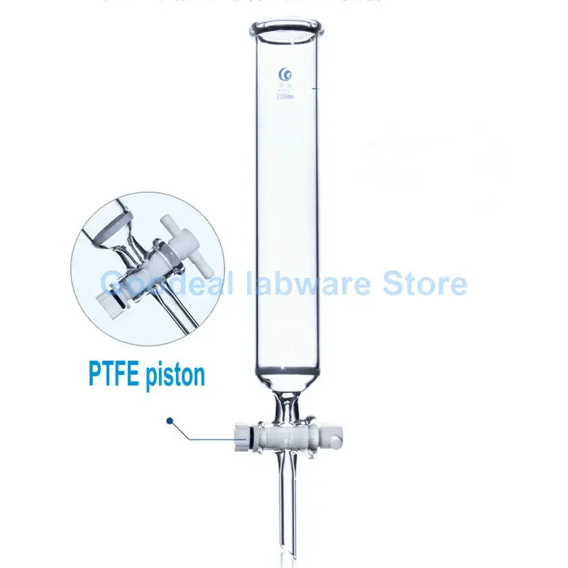 Imagem -03 - Coluna de Filtro de Condensação de Vidro de Laboratório Ptfe Pistão Núcleo de Areia 1pc