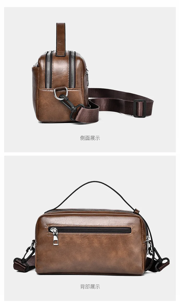 New Men's High-end Light Luxury Crossbody Bag, Casual Waterproof Shoulder Bag, Versatile Men's Shoulder Bag, Commuting Bag Bags