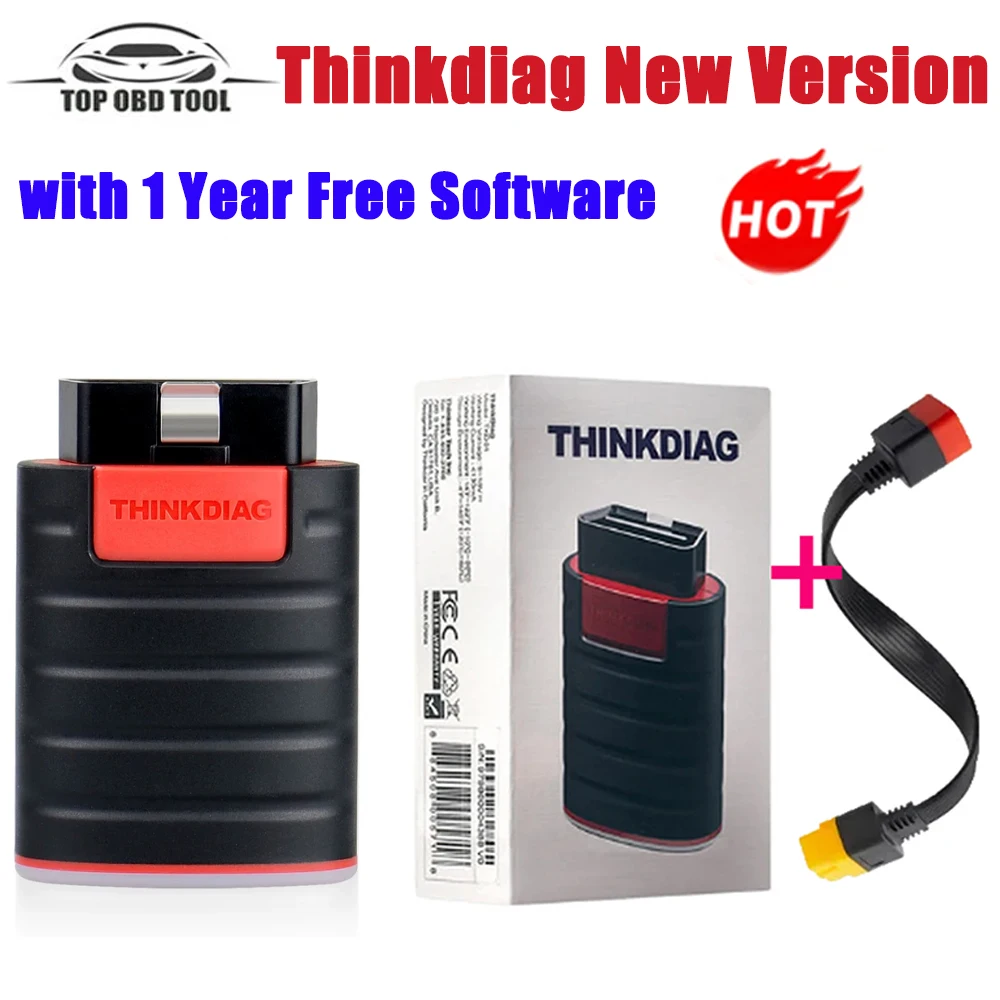 THINKCAR Thinkdiag  New Version All System1 Year Free OBD2 Scanner ECU Coding Active Test PK Easydiag Golopro Thinkdiag 2