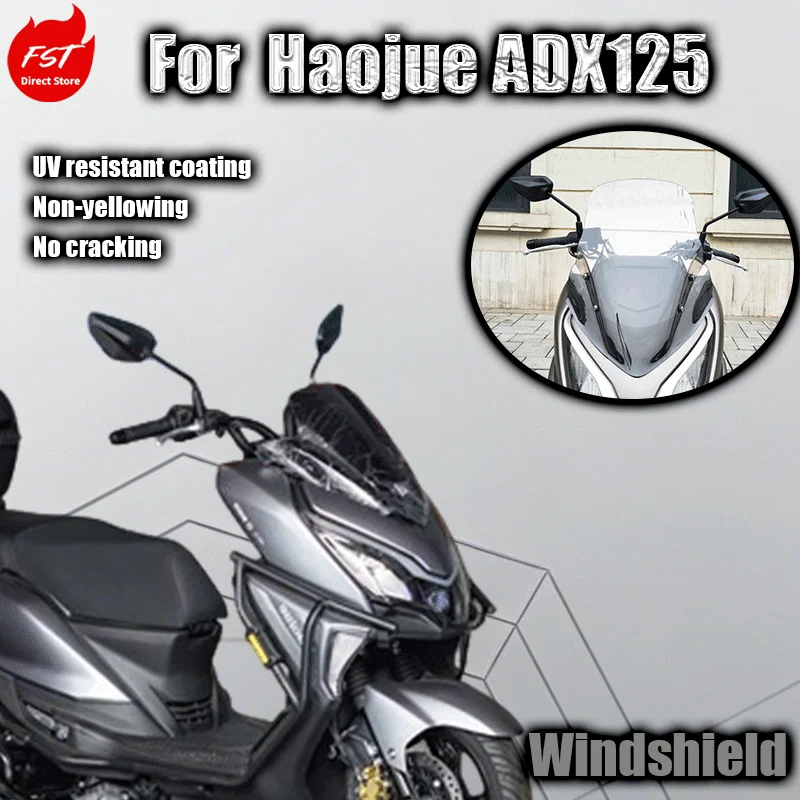 For Haojue ADX125 windshield modification ADX125 heightened front windshield accessories rain shield