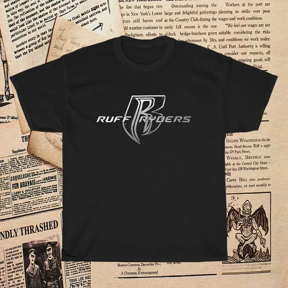 Camiseta con Logo de Ruff Ryders para hombre, ropa divertida de talla S a 5Xl, novedad