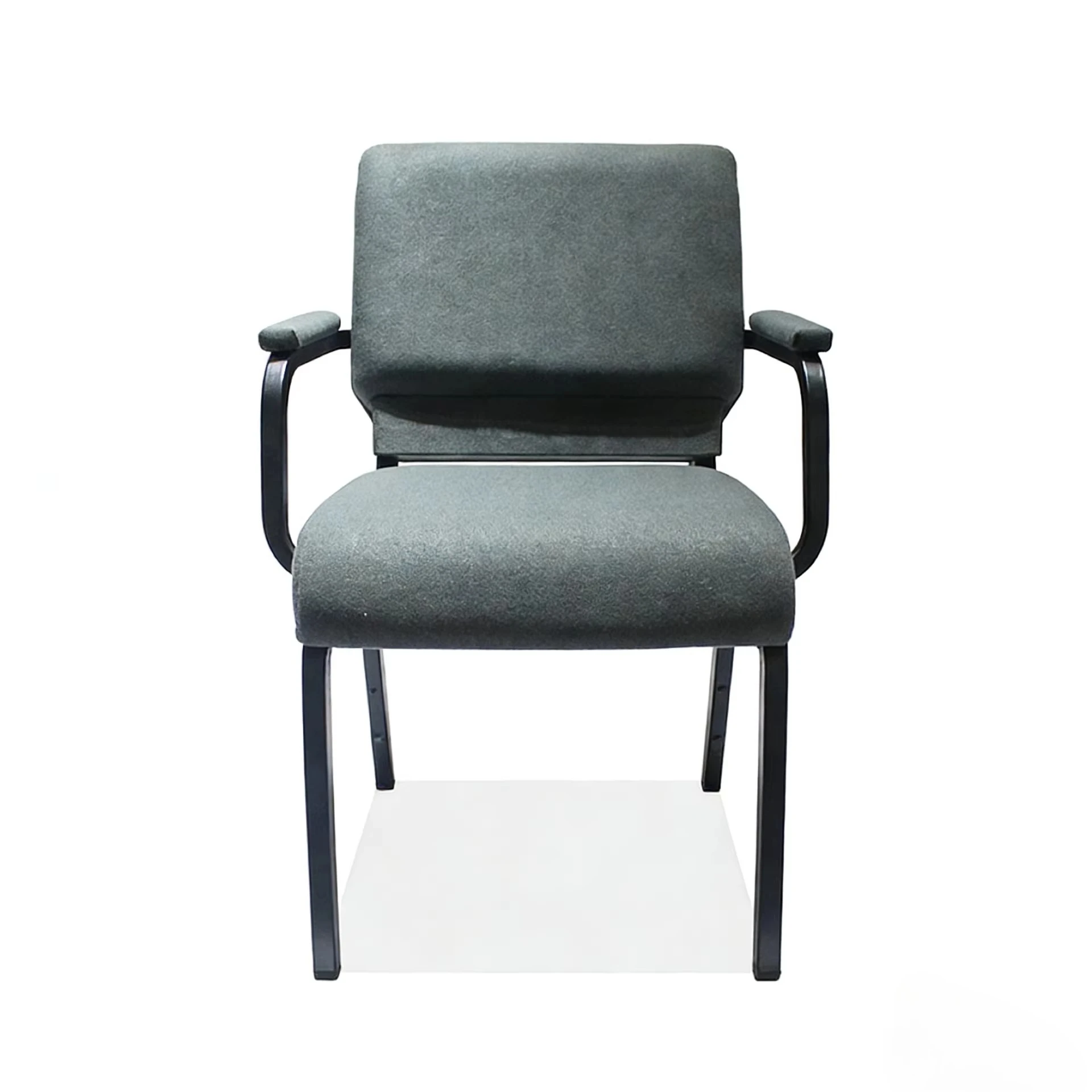 Wholesale Price High Quality Iron Church Chair Long Lasting Wedding Event Banquet Chair with Armrest
