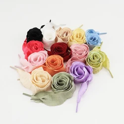 New Petal Shoelaces Width 2.5cm Flat Shoe Laces Casual Sneakers Rope Shoelace for Shoes 80/100/120/140CM Shoes Accessories 1Pair