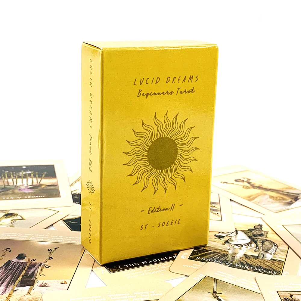 Lucid Dreams Beginnings Tarot Deck 78Pcs Tarot Cards Minimalist Photo Art Divination Board Playing Games For Spiritual Readers