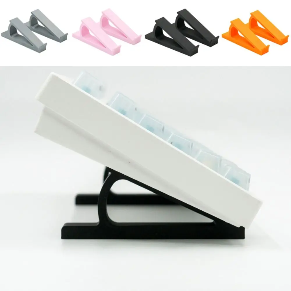 1 Pair New Portable Keyboard Elevated Stand Accessories Raised Keyboard Angle Computer Keyboard Riser Plastic Monitor Holder