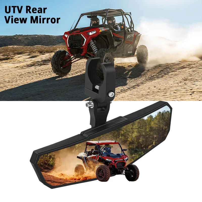 

Зеркало заднего вида UTV, регулируемое центральное зеркало заднего вида SXS RZR, подходящее для рулонной панели 1,5-2 дюйма для Polaris RZR Pioneer Talon Can Am X3