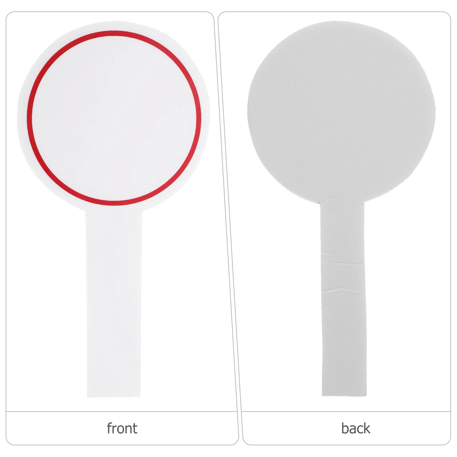 20Pcs Mini Whiteboard Handheld Blank Board Portable Writing Scoreboard Dry Erase Round Shape Classroom Voting Auction