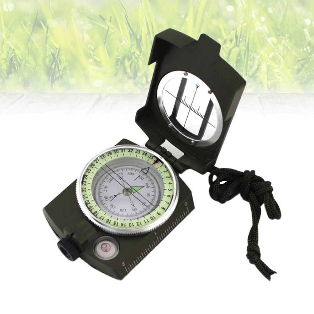 

Multi-Functional Pocket Compass Folding Travel Tool For Outdoor Hiking Climbing Ranging Slope Azimuth Measurement With