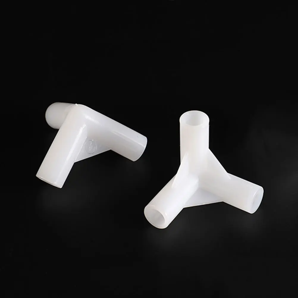 

30pcs Tent Accessories White Pipe Coupling 3 Way Canopy Fittings Plastic Pipe Connector Awning Connector Tent Frame