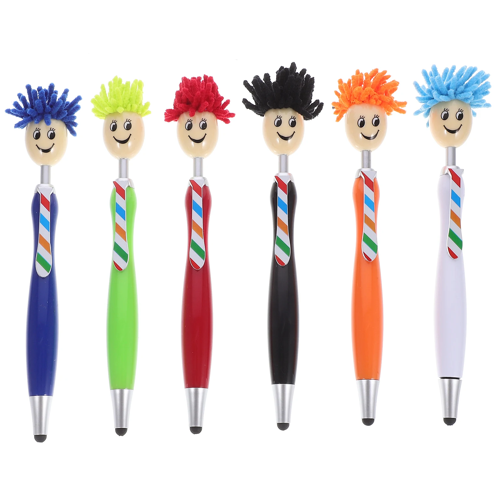 

Kawaii Cute Ballpoint Ballpoint Head Pen With Touch Screen Stylus 0.5mm Black Ink Gel Ballpoint Head Pens for Girl Boy