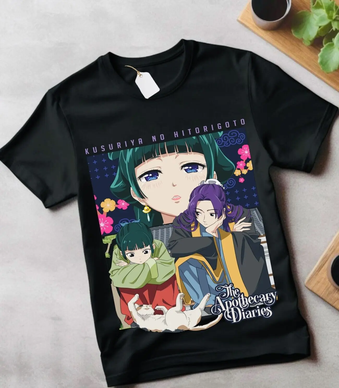 

kusuriya no hitorigoto maomao T-shirt Kawaii Short Sleeve Waifu Girl Gift Shirt