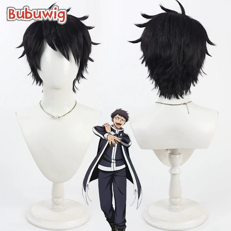 

Bubuwig синтетические волосы Ikari Yaoroshi косплей парики Tougen Anki Ikari Yaoroshi 30 см короткий прямой темно-коричневый парик термостойкий