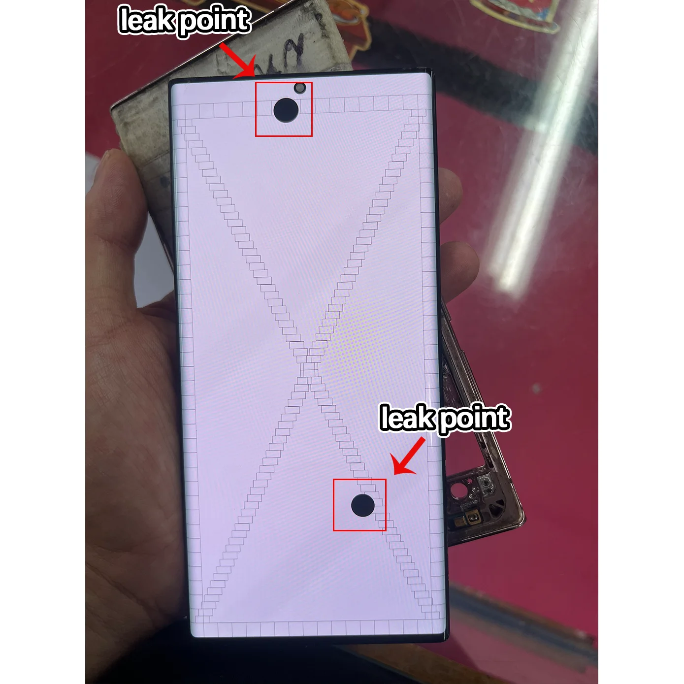 A+++With Dot Line Burn For Samsung Note 20 Ultra LCD SM-N986F N985B N985 Display Screen Digitizer Assembly Replacement Parts