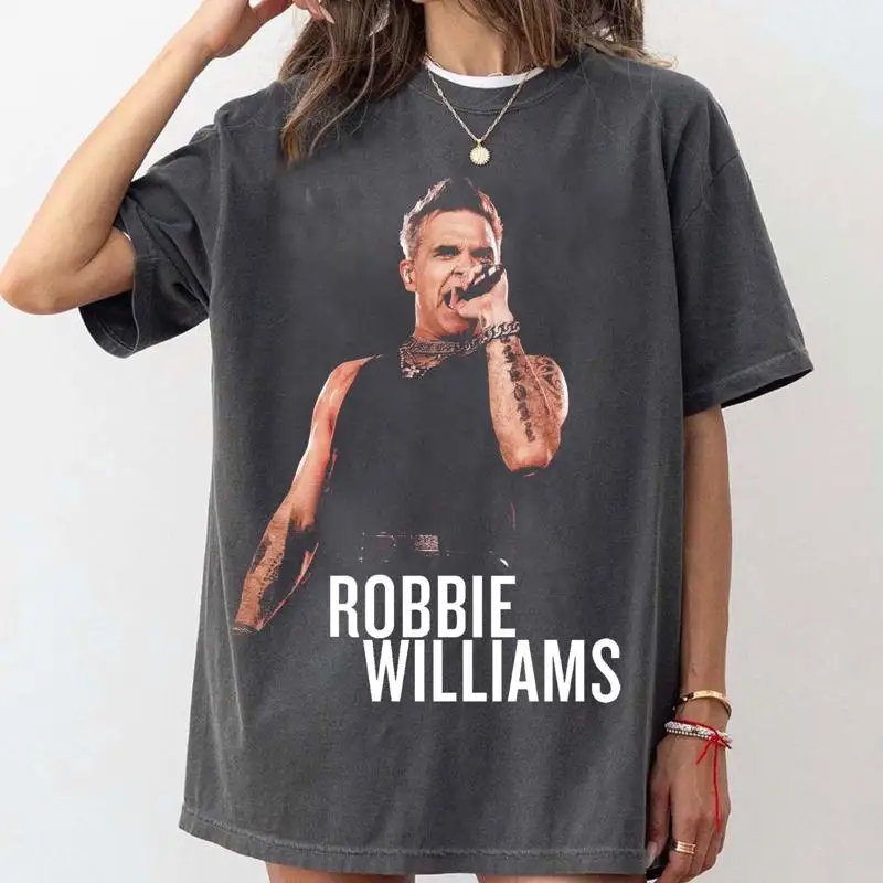Robbie Williams 2025 Tour Concert T Shirt Full Sizes S 5XL