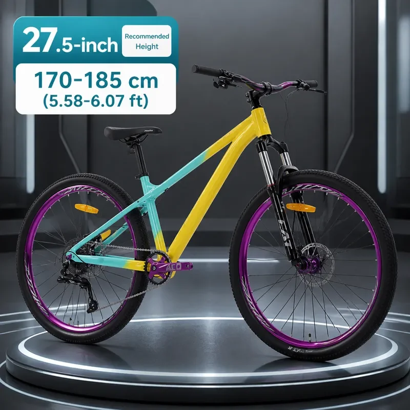 Phillip Mountain Bike for Men Women Teens Adults Off Road Variable Speed Shock Absorption 120 Speed Earth Slope Bicycle