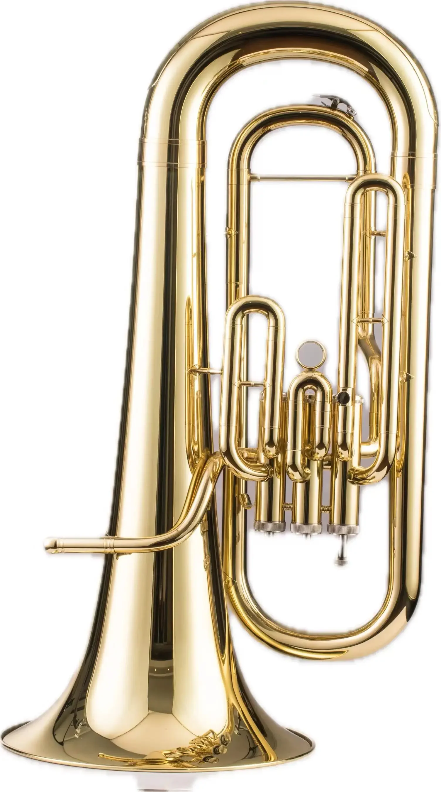 High Grade 3 Piston Professional Euphonium Bb Brass Material Cupronickel Valve Gold Lacquered Euphonium Tuba 28cn Horn