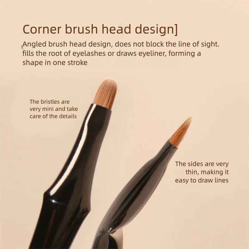 The Painter D21 Corner Eyeliner Brush Is A Multi-functional Ultra-fine Makeup Brush For Drawing Tear Troughs And Eyelids