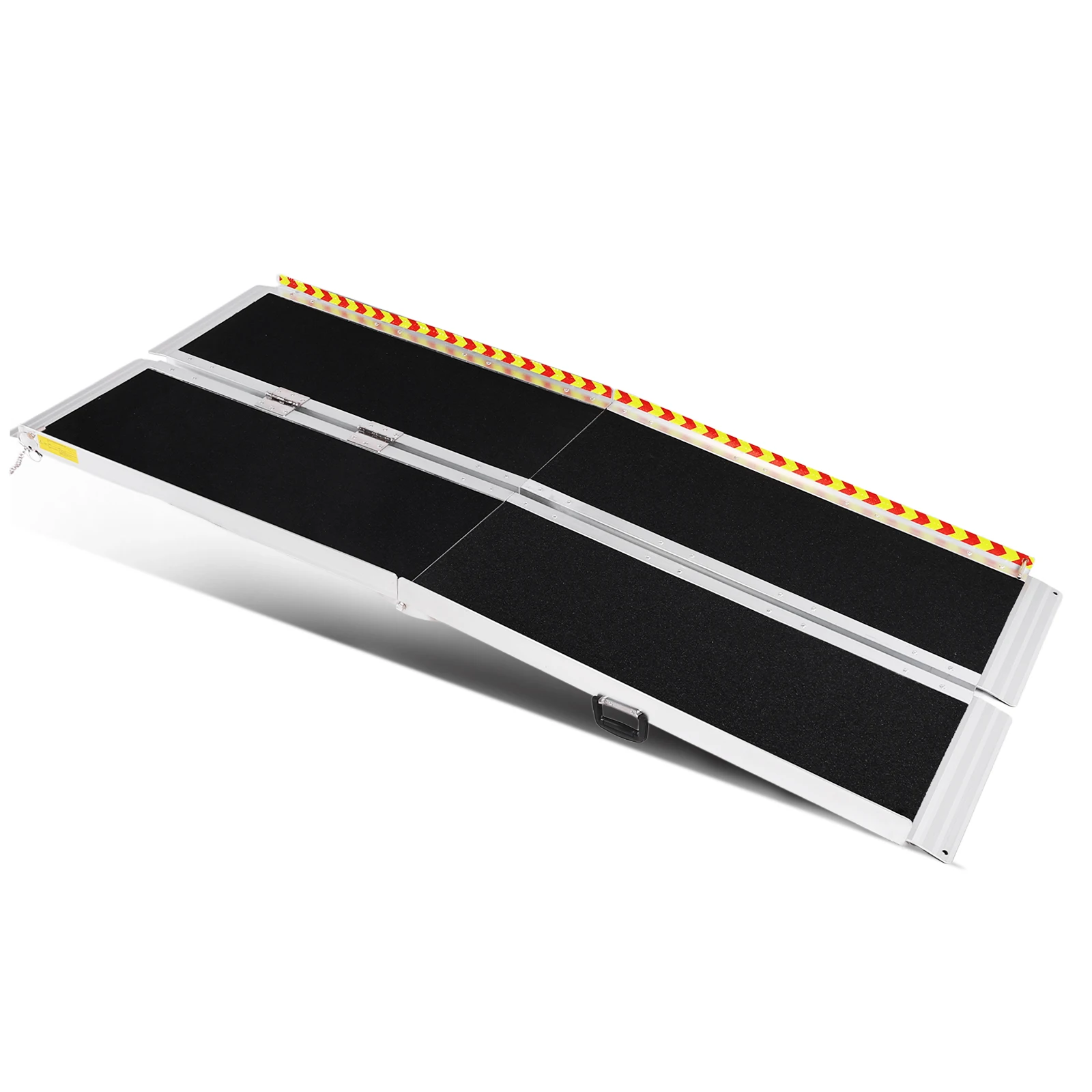 Przenośna rampa dla wózków inwalidzkich, antypoślizgowa, aluminiowa, składana, próg drzwiowy, rampa dla wózków inwalidzkich, rampa progowa do schodów domowych i wejść.