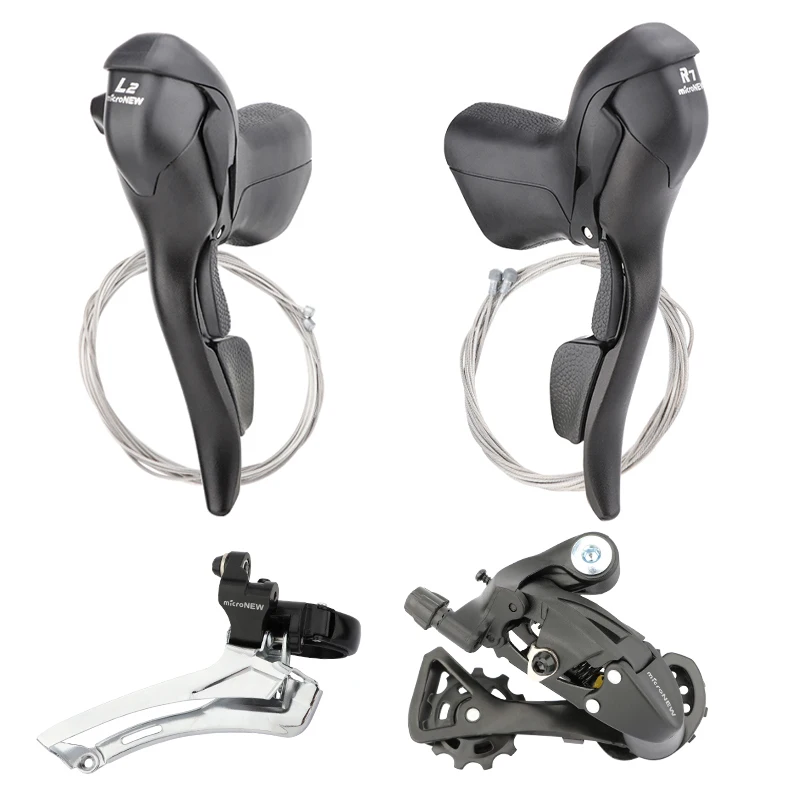 

Micronew road bike shifter 2x7 2x8 2x9 2x10 2x11 speed bike brake lever 3x7 3x8 3x9 3x10 3x11 shifter