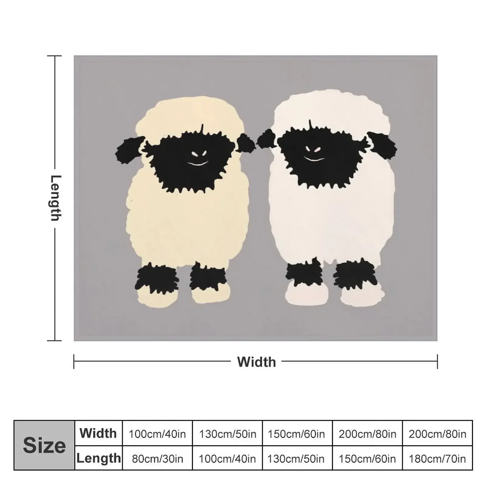 Valais black nose sheep friends Throw Blanket Furrys Giant Sofa Blankets