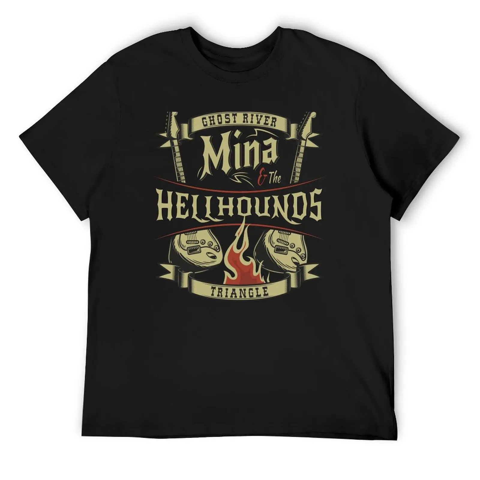 Футболка Mina & the hellhounds с животным принтом для мальчиков, черные рубашки с графикой, мужская футболка с рисунком