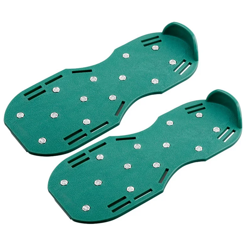 1 Pair of Garden Grass Scarifying Shoes 4.2CM Lawn Nail Shoes Scarifying Shoes Self-Leveling Epoxy Tools