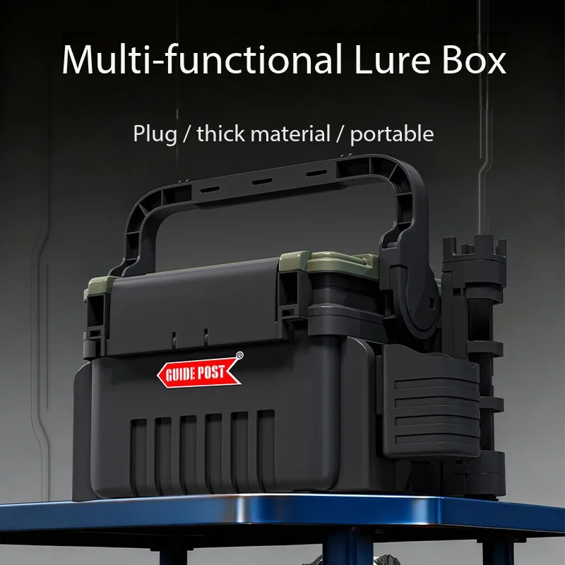 New Multi-Functional Portable Fishing Box Shoulder Straps That Can Be Used For Sitting, Inserting, Storing, Operating Lure