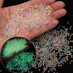 2/3/4mm Glass Luminous Beads (Glow-in-The-Night Seed Beads) - DIY Jewelry Making(Necklace/Bracelet)Handmade Accessories 11g/Bag