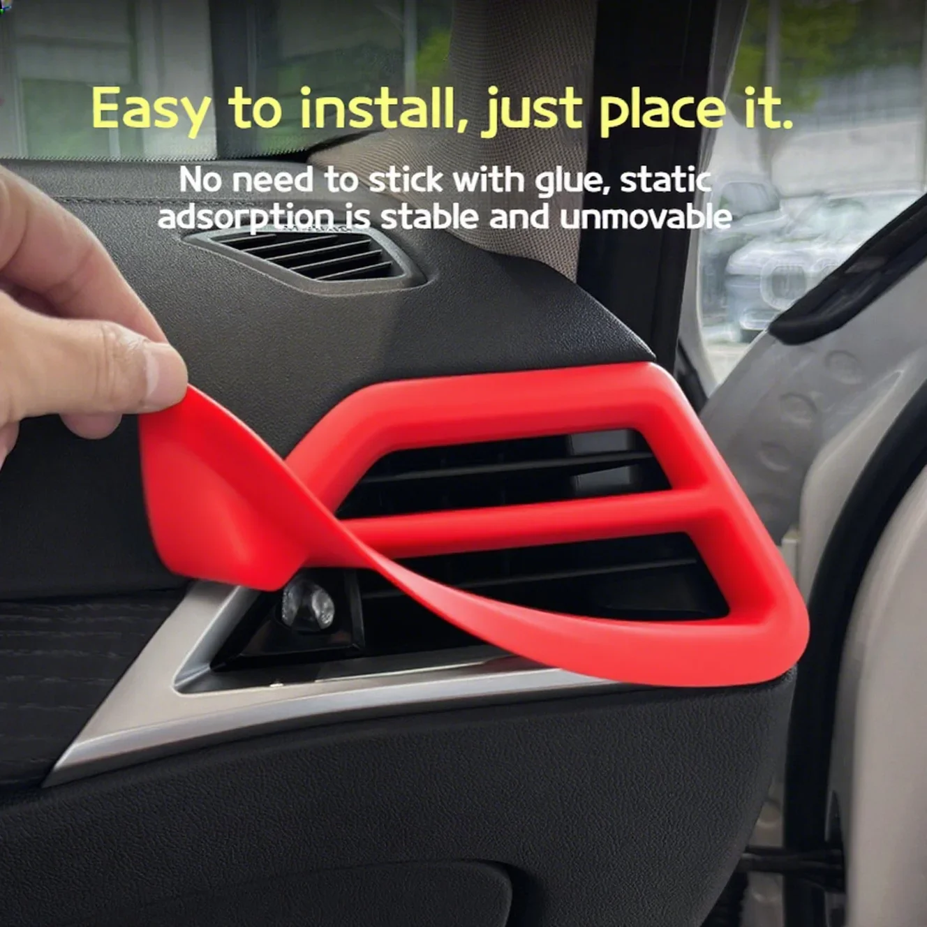 Pour BMW série 3 G20 2025 tableau de bord hors tendance housse de protection en silicone climatiseur décoration réfléchissante gauche et droite