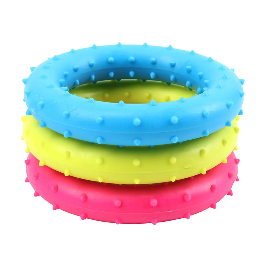 Rubber Thorn Ring Dog Training Ring Puller Resistant Bite Floating Toy Puppy Interactive Game Playing Products Pet Products