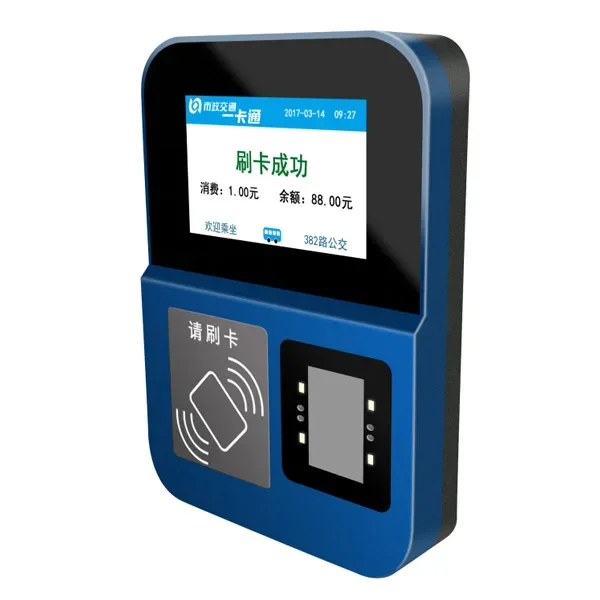 Android NFC RFID Cashless Payment System QR Code Bus Card Reader Bus Validator for public transport payment system