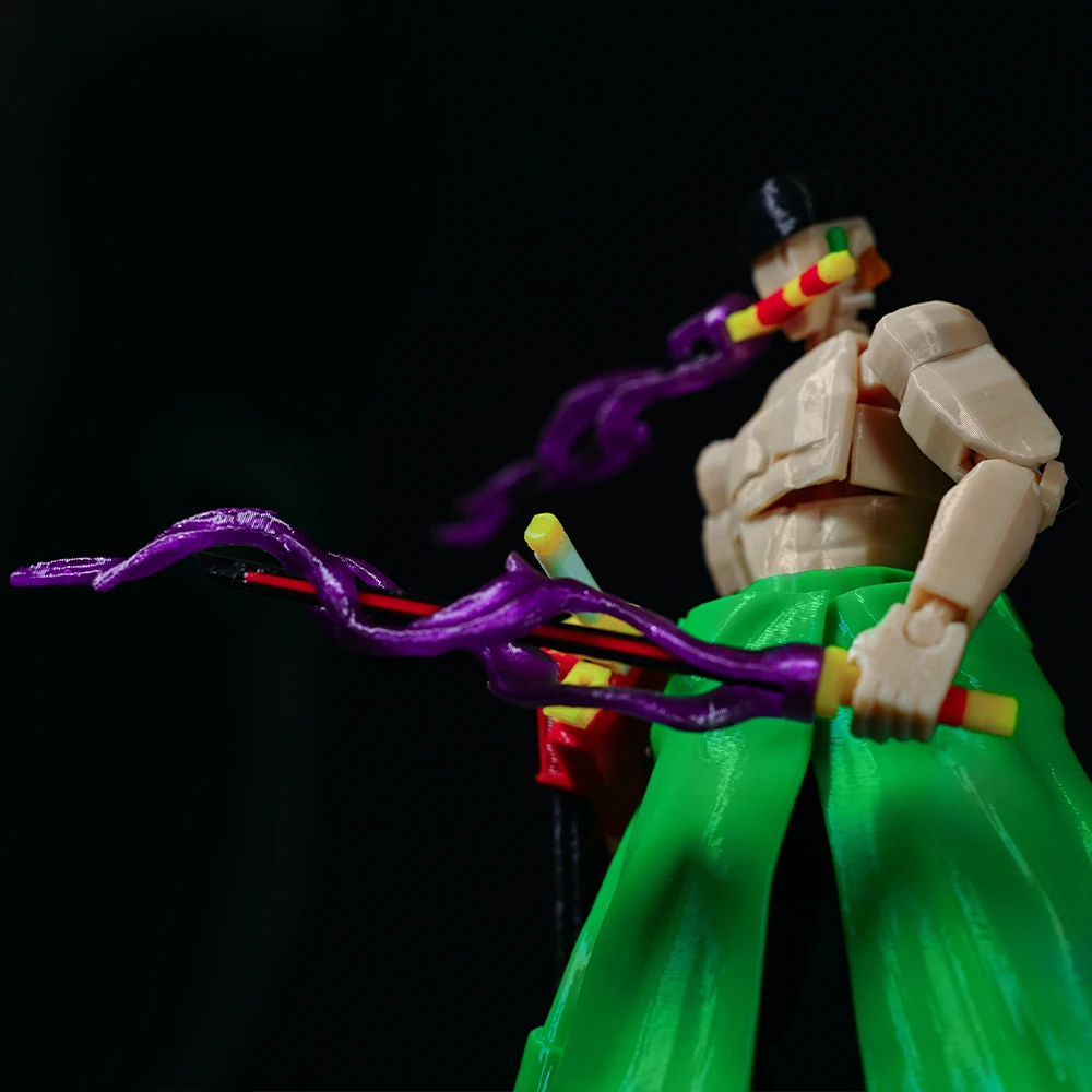 

3D печатный ONE PIECE Roronoa Zoro аниме многошарнирные игрушки Shapeshift фигурки манекен модель украшения подарки игрушки