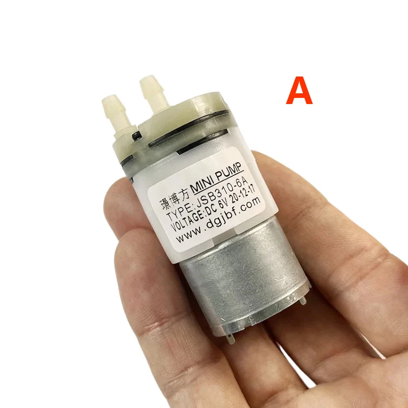 مضخة مياه صغيرة محرك 310 ذاتية التحضير تيار مستمر 3.7 فولت 5 فولت 6 فولت تدفق منخفض مضخة مياه شفط الحجاب الحاجز مضخة هواء صغيرة مفرغة