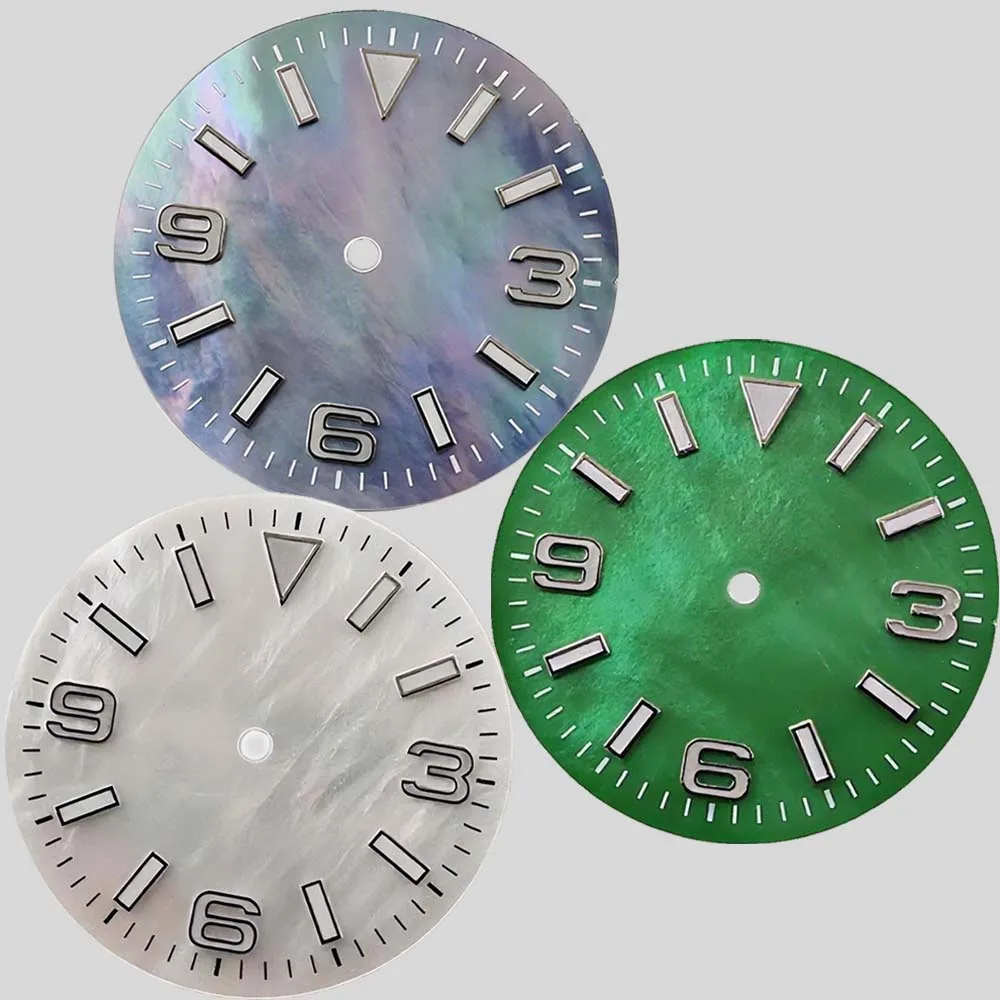 

28.5MM Blue Luminous Watch Dial for NH25 Movement Mechanical Watch Modified Part Shell Dial Replacement Watch Face