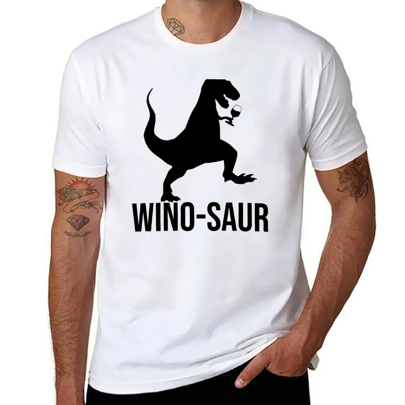

Wino-saur T-Shirt cotton t shirt pack man t shirt luxury
