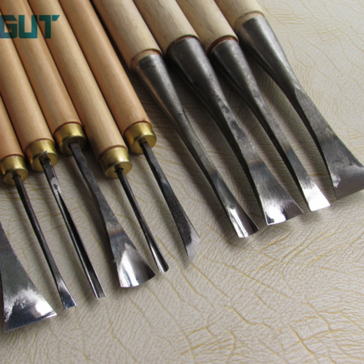 10pcs/pack Hand Wood Chisel General Details Carving Knives Tools Root Made Ground By Hand