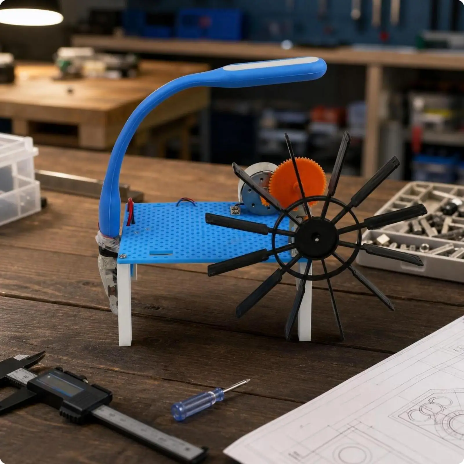 Hydroelectric Generator Model Long-Lasting Toy Compact for Young Learners