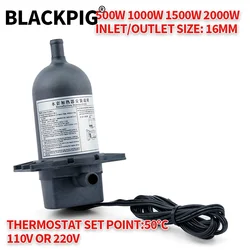 500W 1000W 2000W Diesel Generator Thermostat Jacket Water Heater Engine Self-circulation Start Preheater Heater AC110V 240V